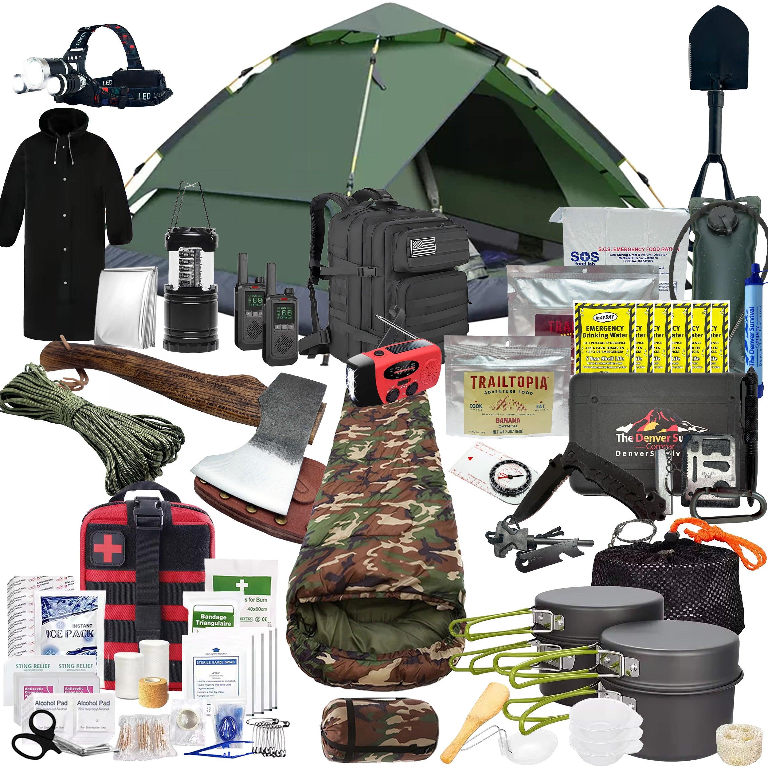 1 Person 72 Hour Survival Bags with Survival Backpack - Image 10