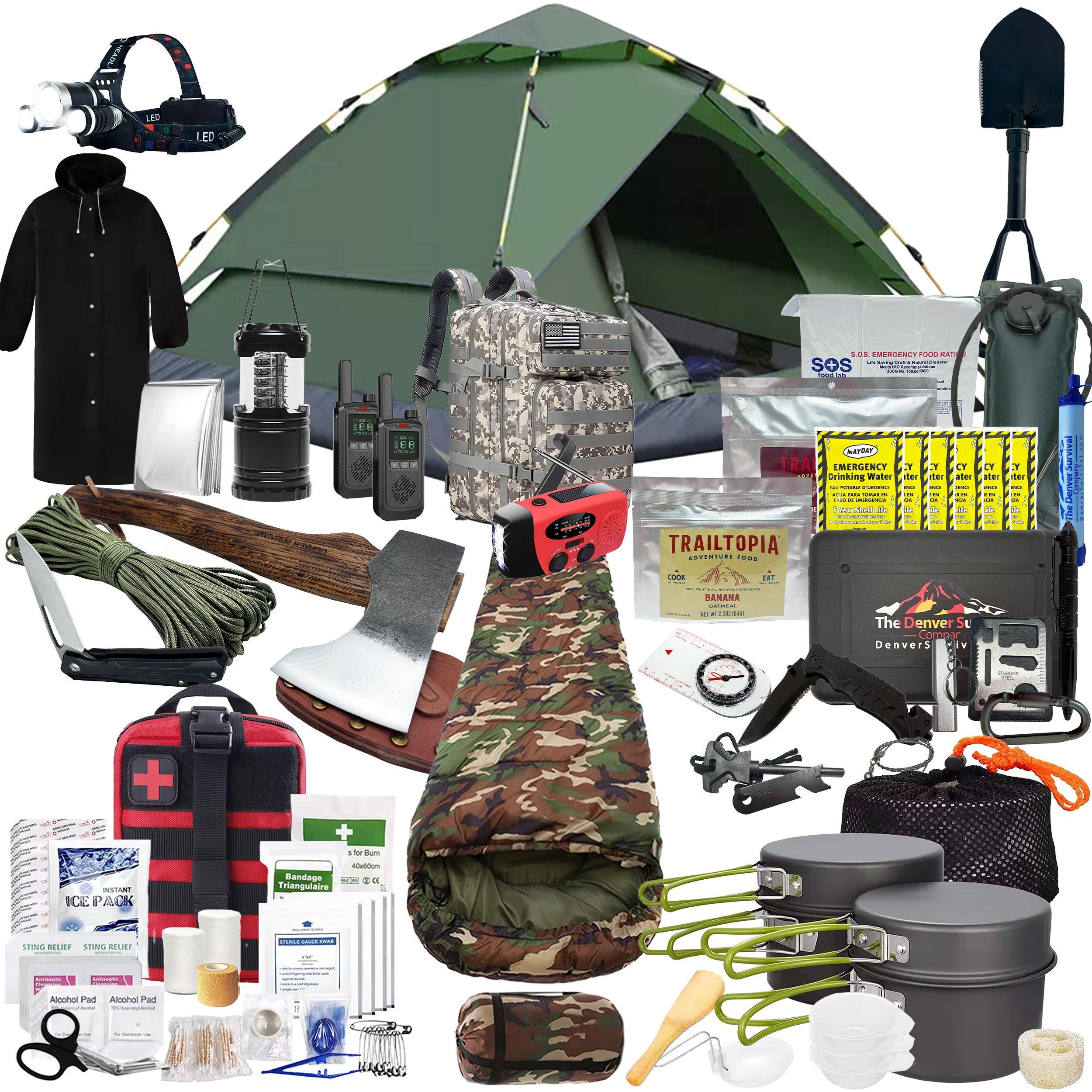 1 Person 72 Hour Survival Bags with Survival Backpack - Image 9