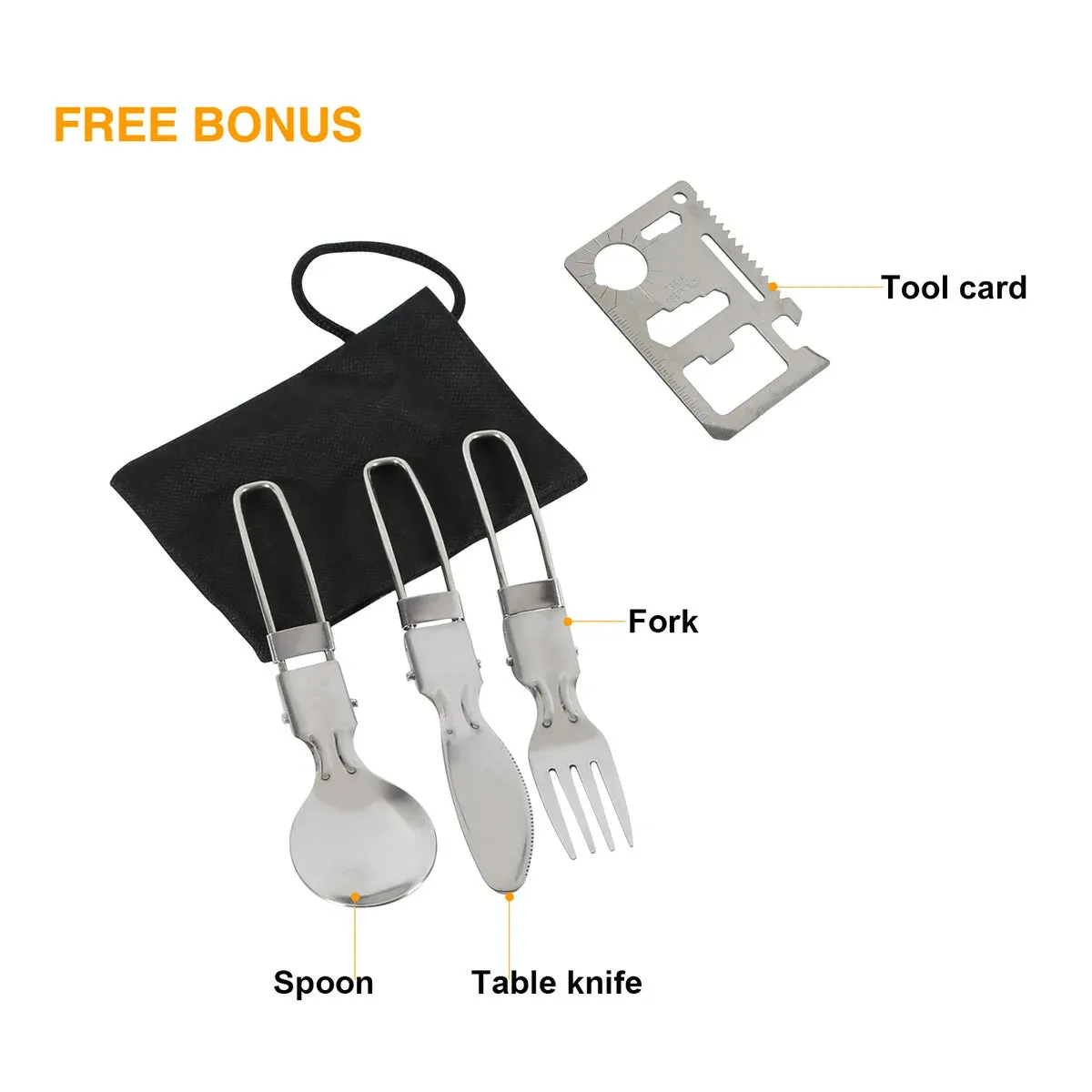 11/12/22 PCS Camping Cookware Mess Kit - Image 4