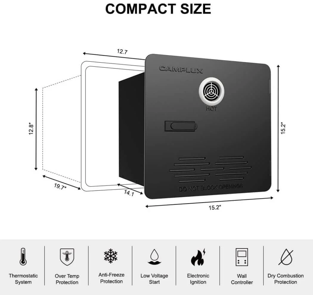 2.64GPM Tankless RV Hot Water Heater PRO With Remote Control - Image 12