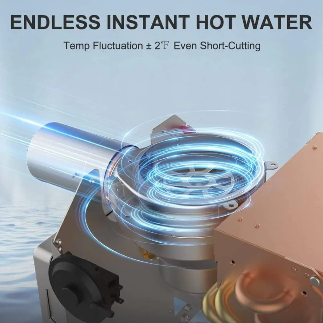 2.64GPM Tankless RV Hot Water Heater PRO With Remote Control - Image 4