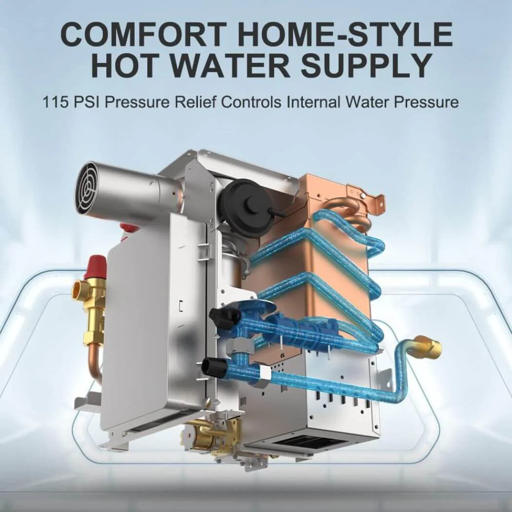 2.64GPM Tankless RV Hot Water Heater PRO With Remote Control - Image 5