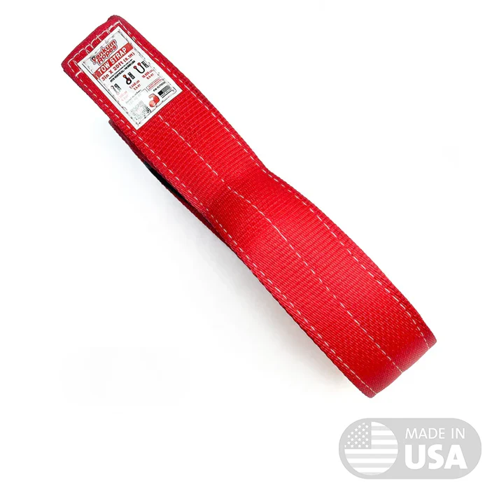 Yankum Ropes 2" Flat Tow Strap "Viper" [WLL 4960/6200/12400 lbs]