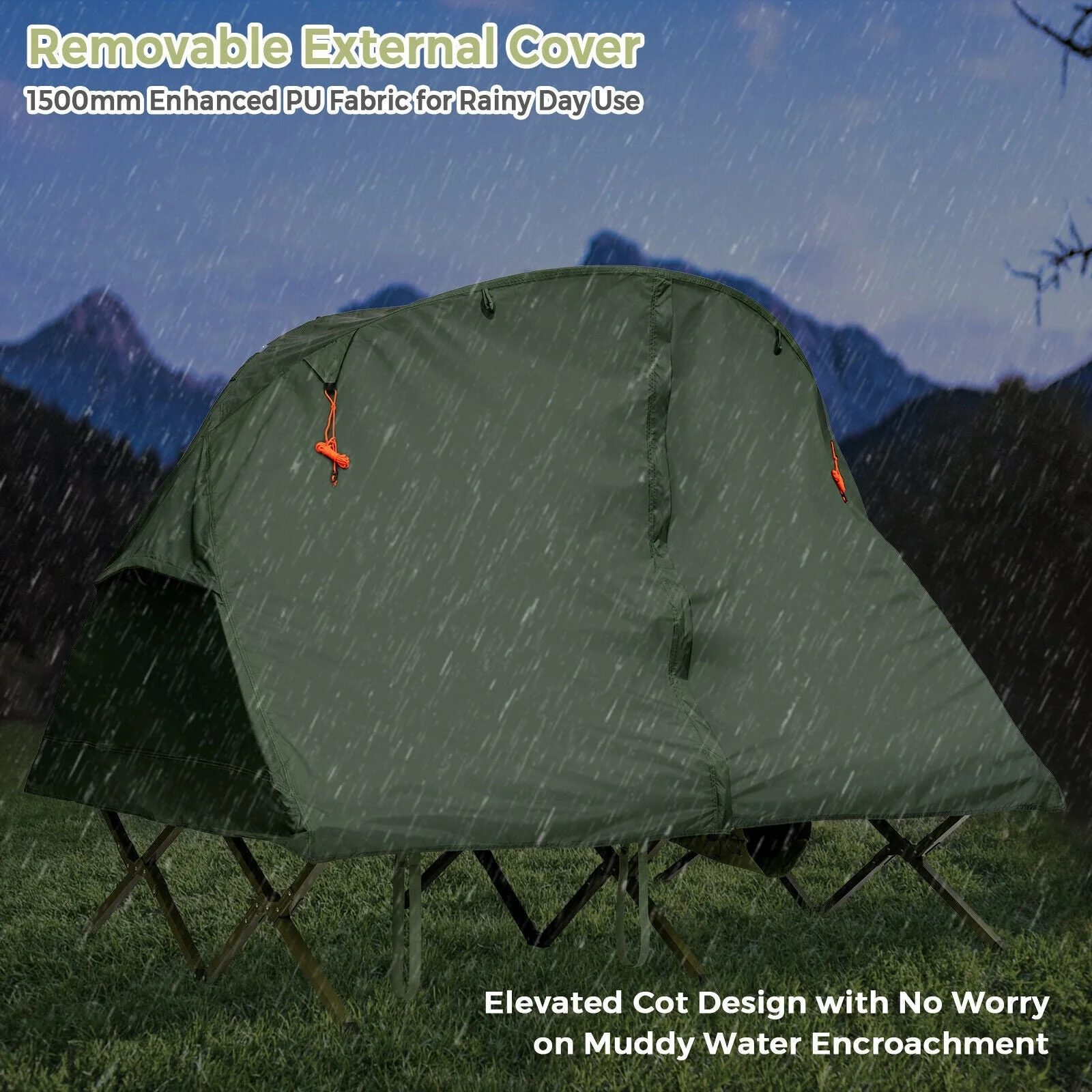 2-Person Outdoor Camping Tent with External Cover - Image 6