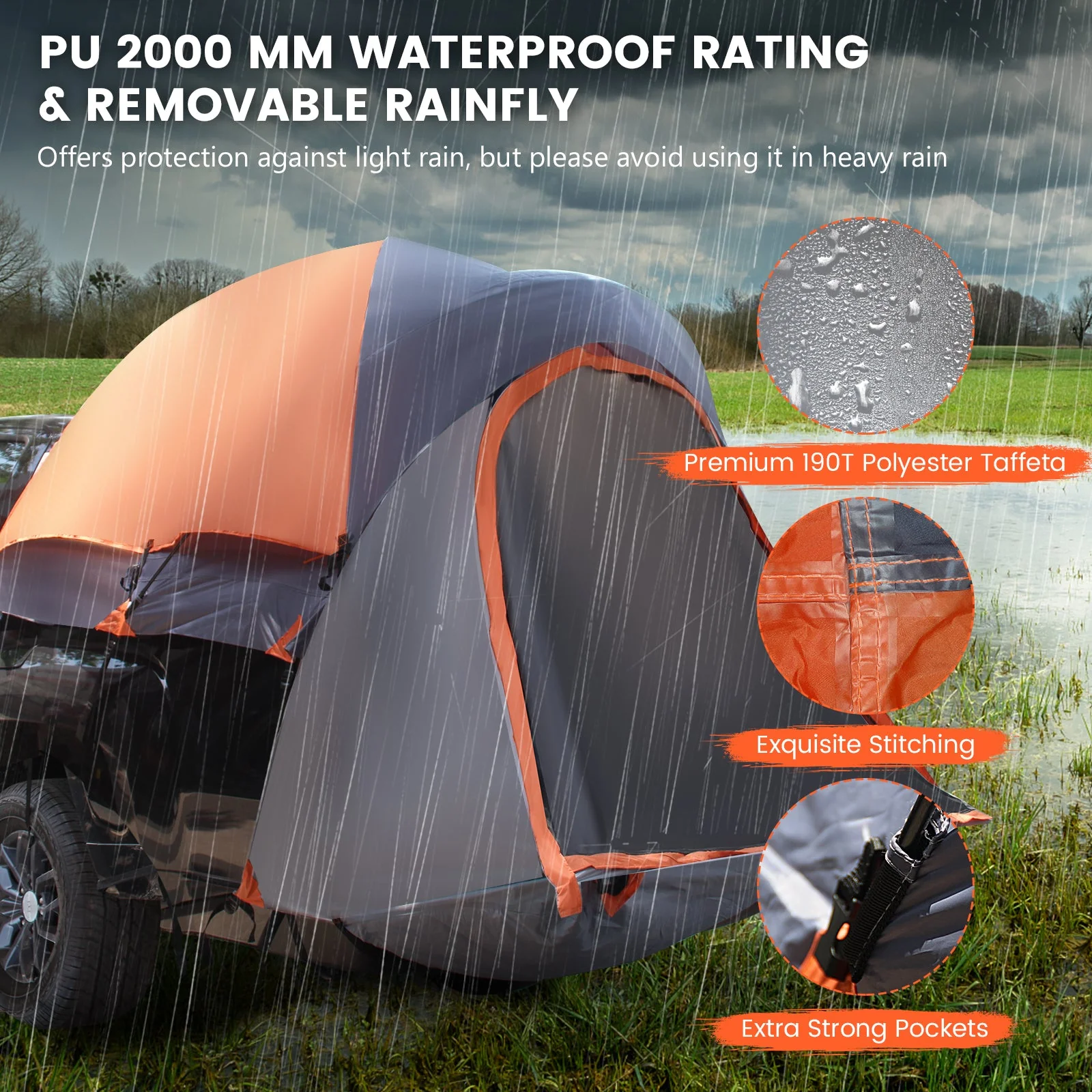 2 Person Portable Pickup Tent with Carry Bag - Image 6