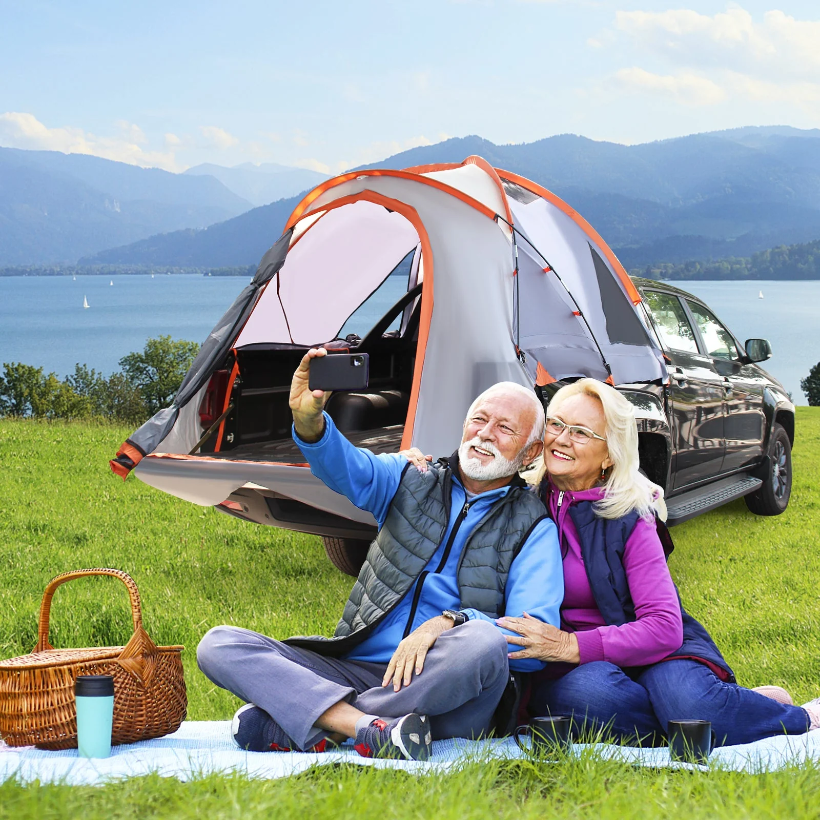 2 Person Portable Pickup Tent with Carry Bag - Image 9