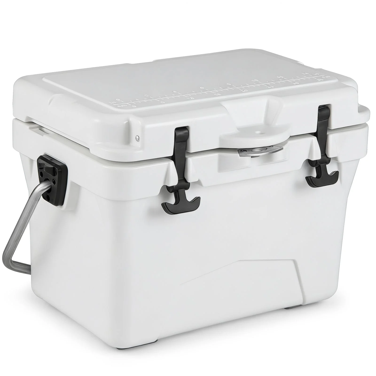 20 Quart Portable Hard Cooler with Built-in Ruler and Bottle - Image 10
