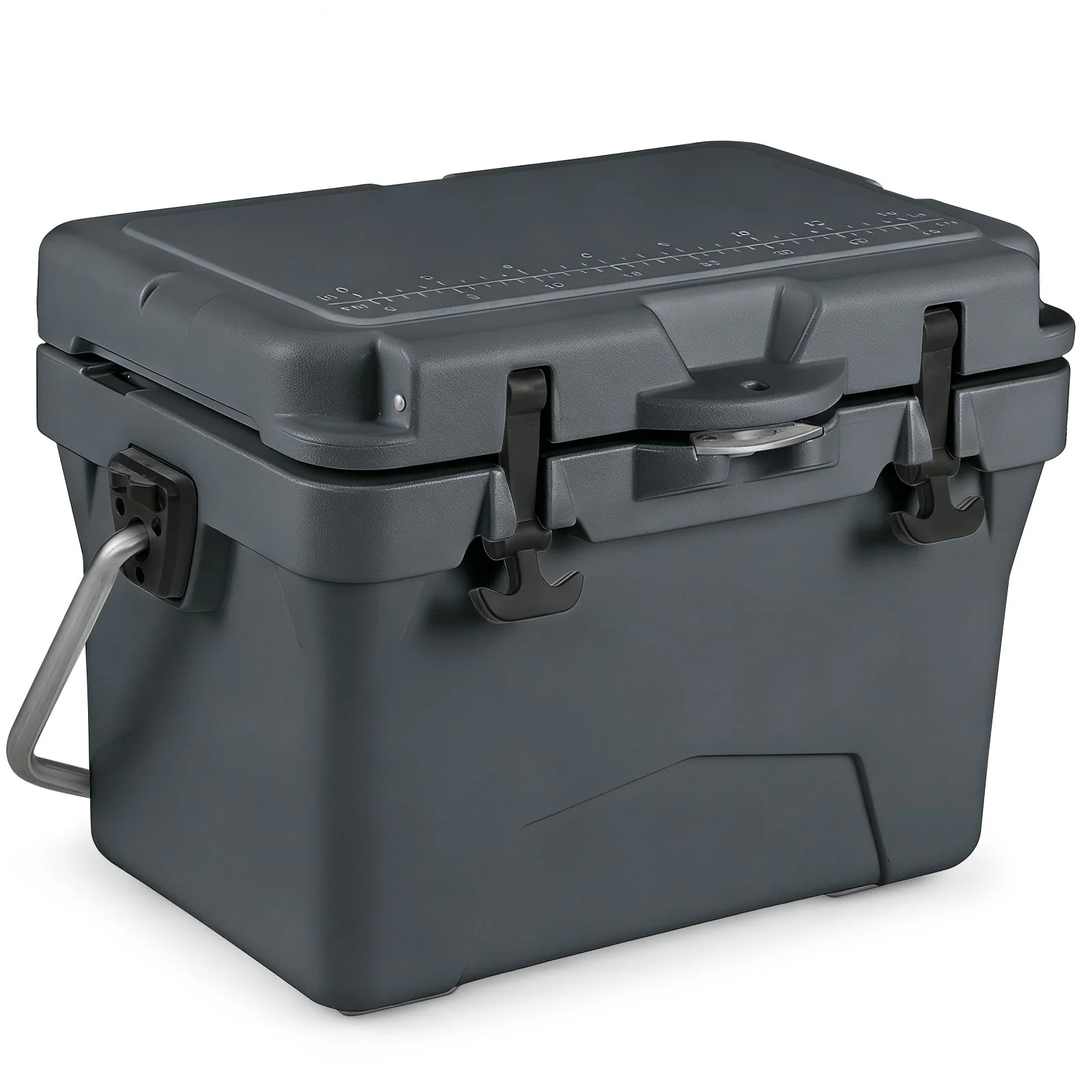 20 Quart Portable Hard Cooler with Built-in Ruler and Bottle - Image 2