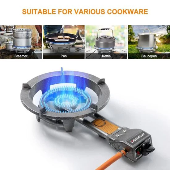 29,000 BTU Single Burner Propane Stove with Regulator and 5.9ft Hose - Image 7