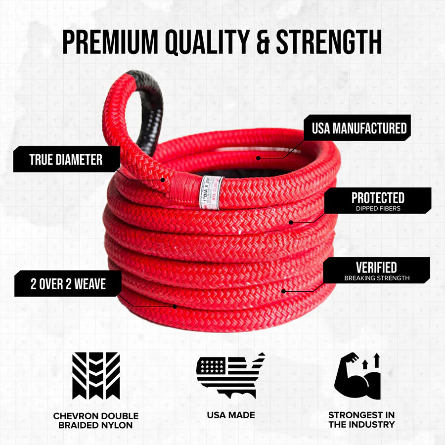 Yankum Ropes 3/4" Kinetic Recovery Rope "Rubber Boa" - Image 2