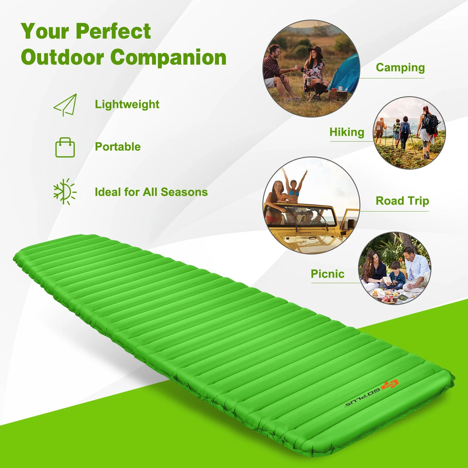 3 Inch Thick Inflatable Waterproof Camping Sleeping Pad - Image 15
