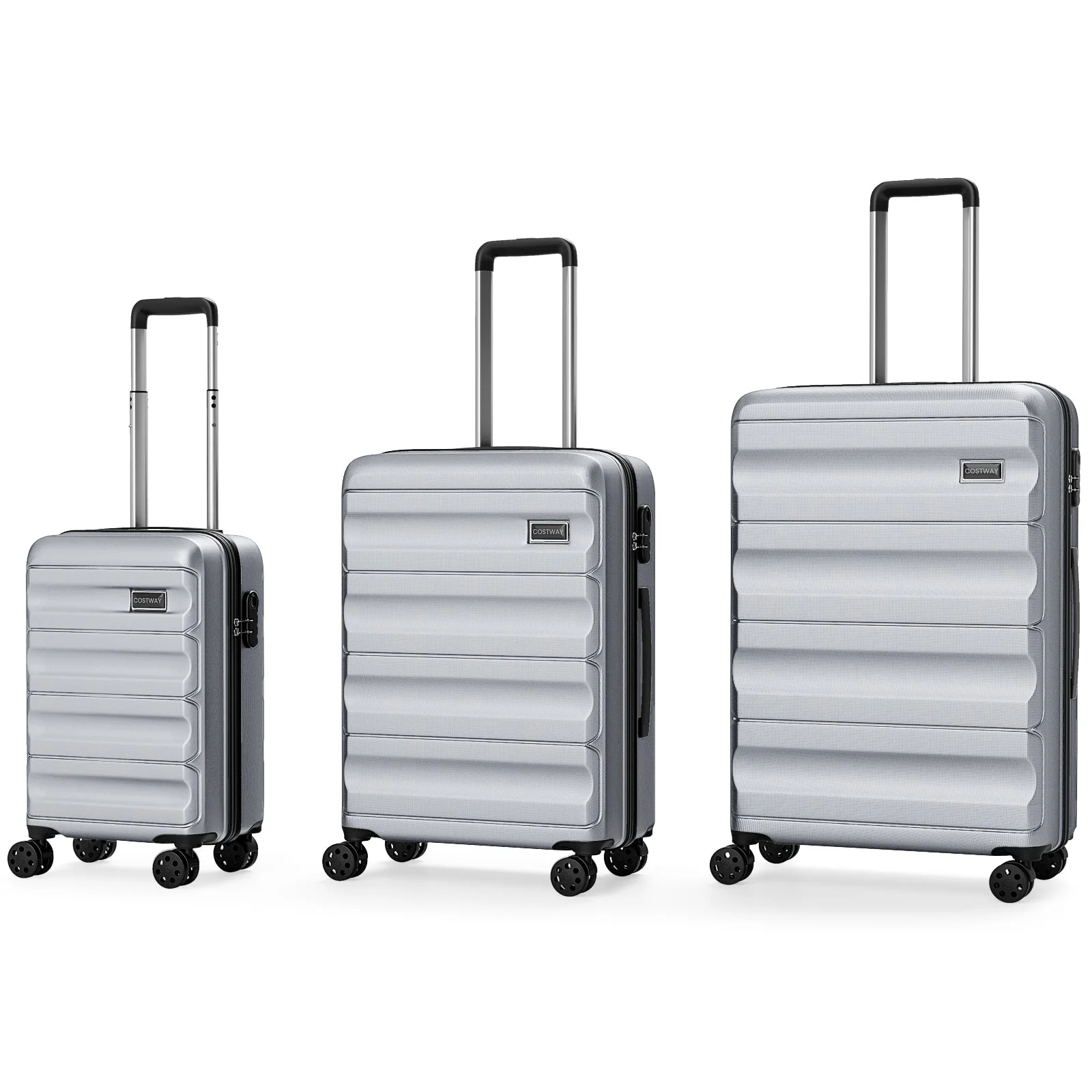 3-Piece Hardside Luggage Set 20/24/28 Inch Lightweight Hardside Suitcases - Image 12