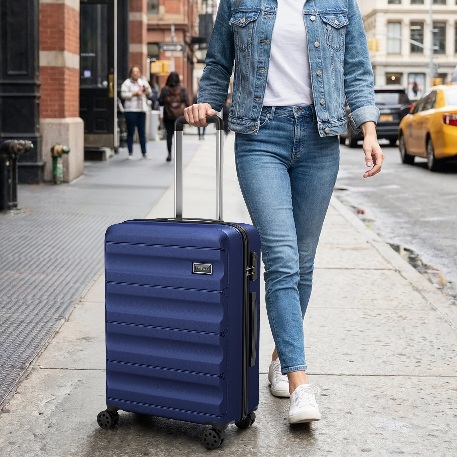 3-Piece Hardside Luggage Set 20/24/28 Inch Lightweight Hardside Suitcases - Image 18