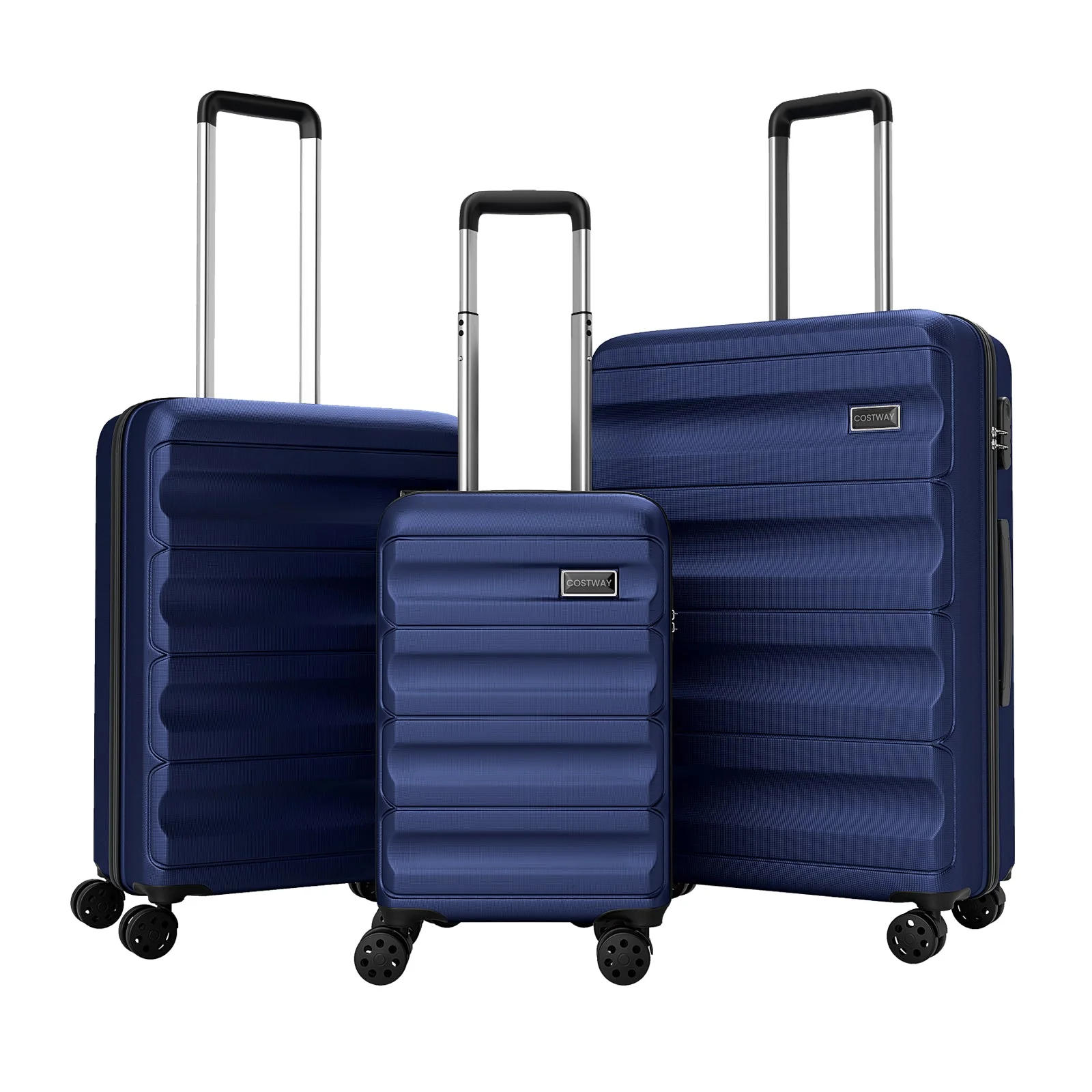 3-Piece Hardside Luggage Set 20/24/28 Inch Lightweight Hardside Suitcases - Image 19