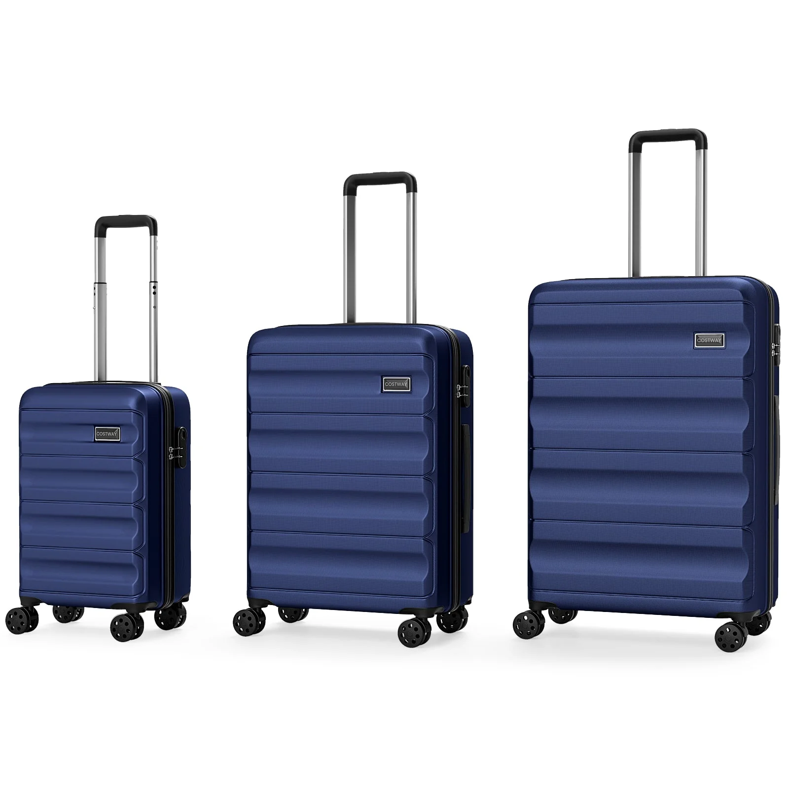 3-Piece Hardside Luggage Set 20/24/28 Inch Lightweight Hardside Suitcases - Image 20