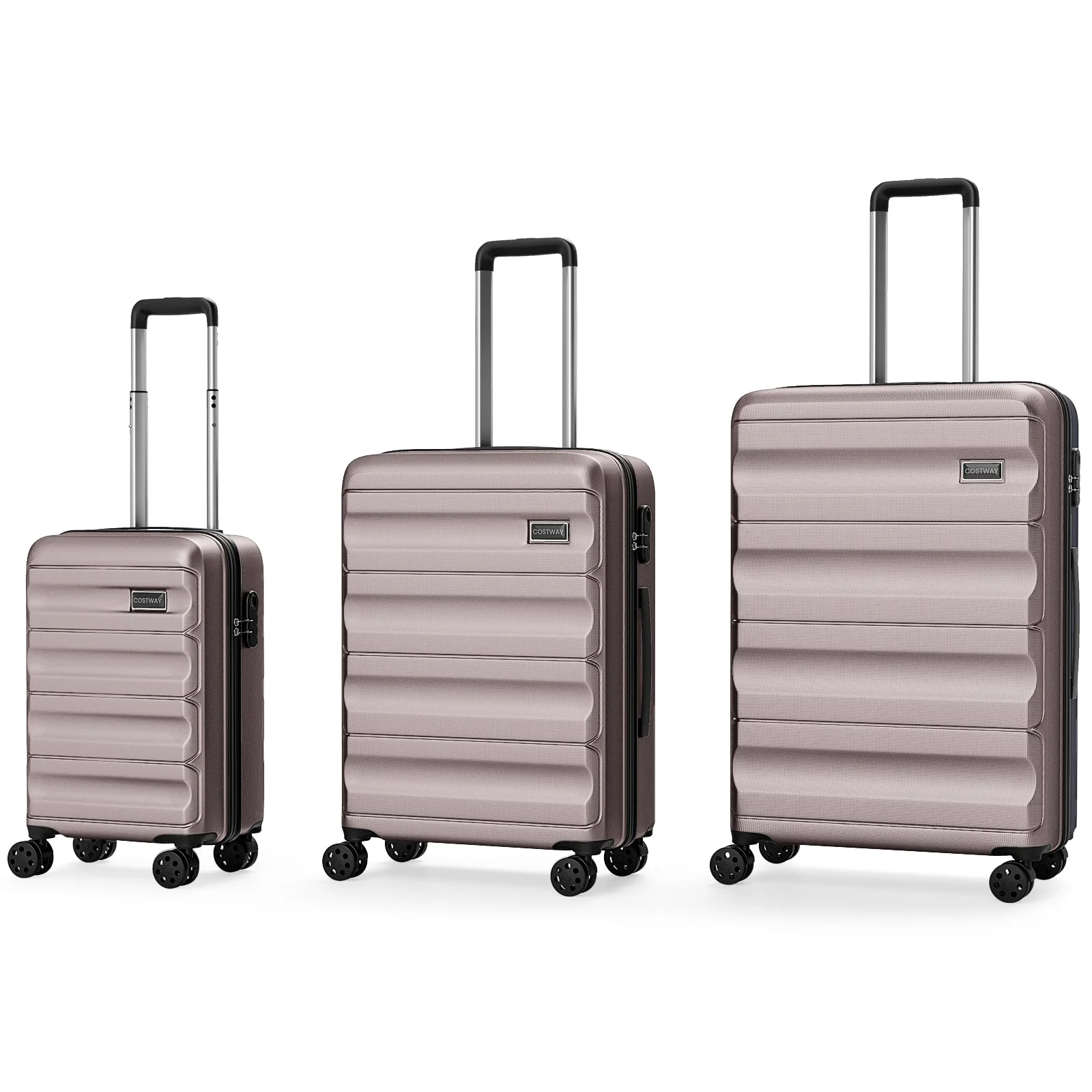 3-Piece Hardside Luggage Set 20/24/28 Inch Lightweight Hardside Suitcases - Image 28