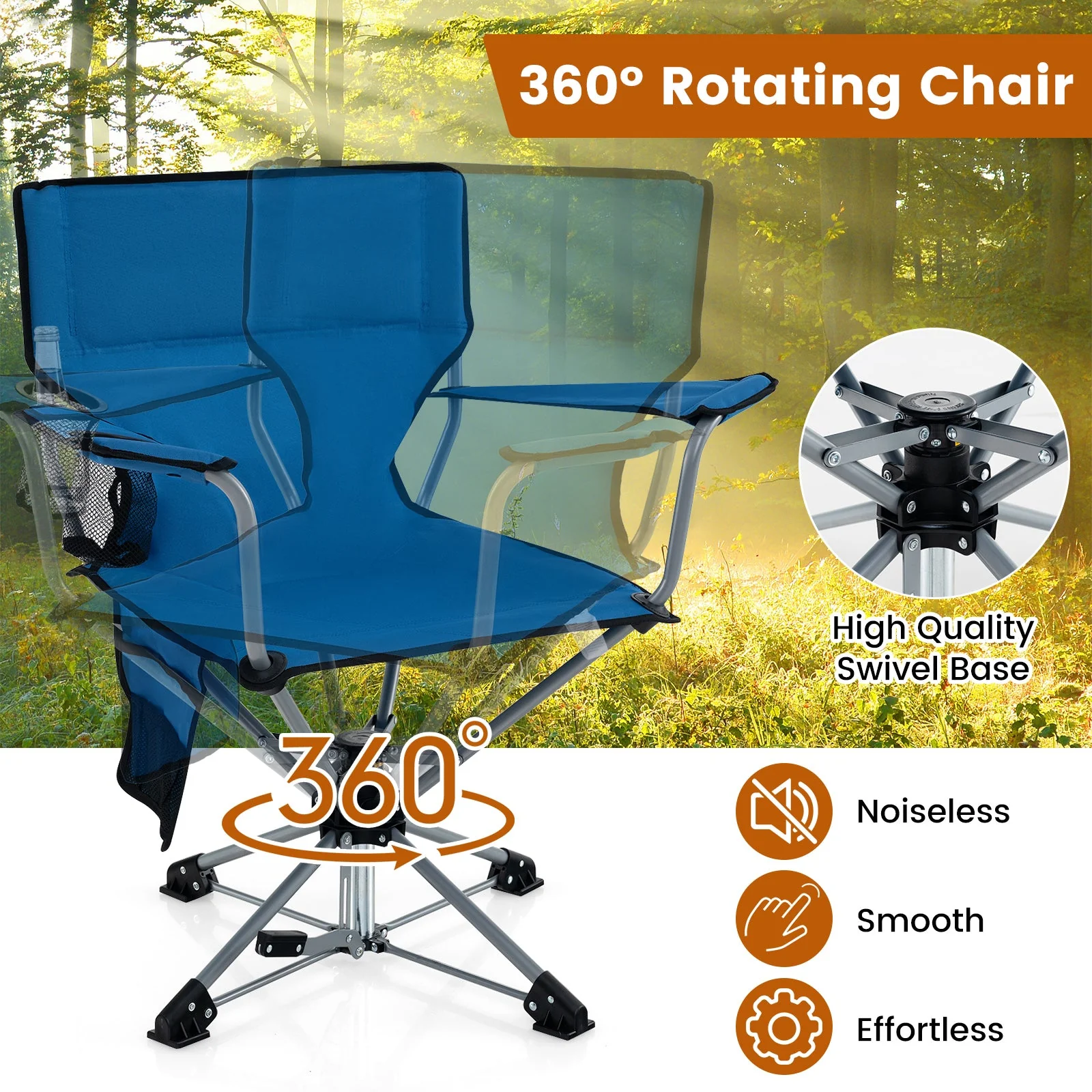 360° Swivel Hunting Chair Portable Foldable - Image 14