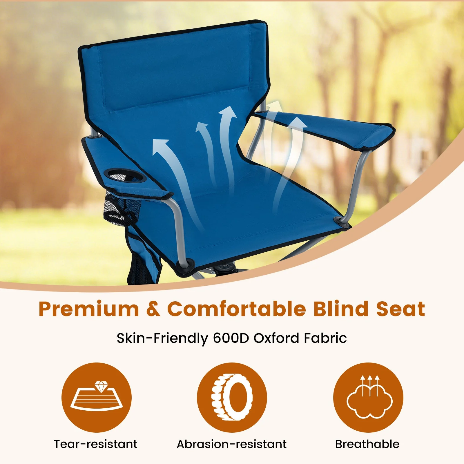 360° Swivel Hunting Chair Portable Foldable - Image 15