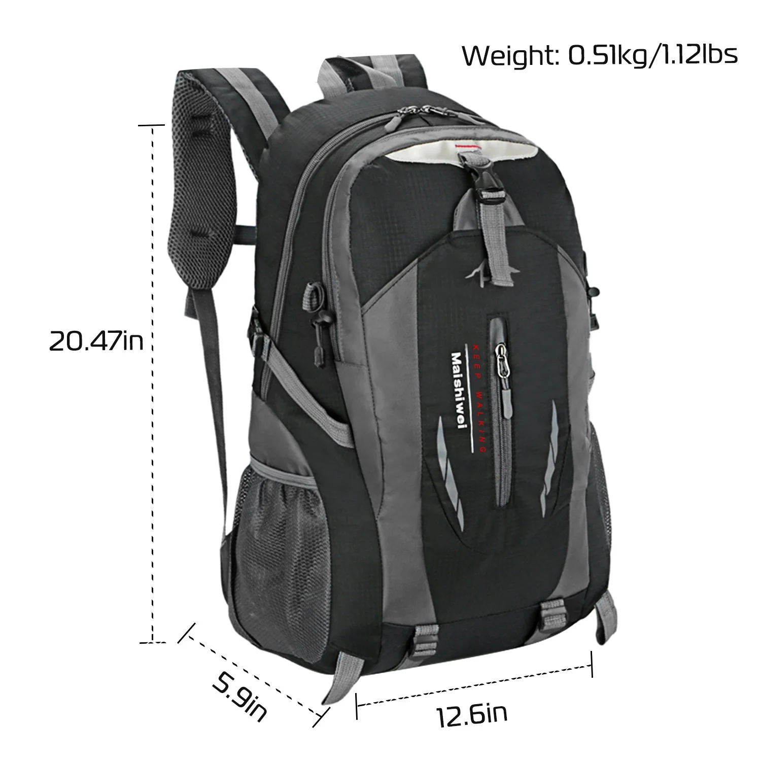 36L Outdoor Backpack Waterproof Daypack Travel Knapsack - Image 5