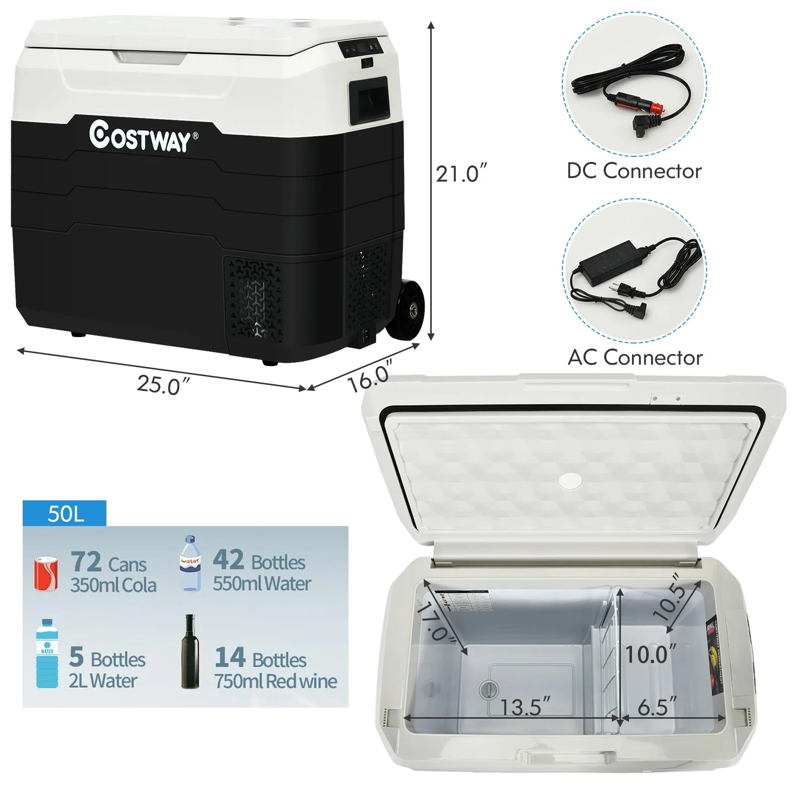 42 QT Portable Dual-Zone Car Refrigerator - Image 13