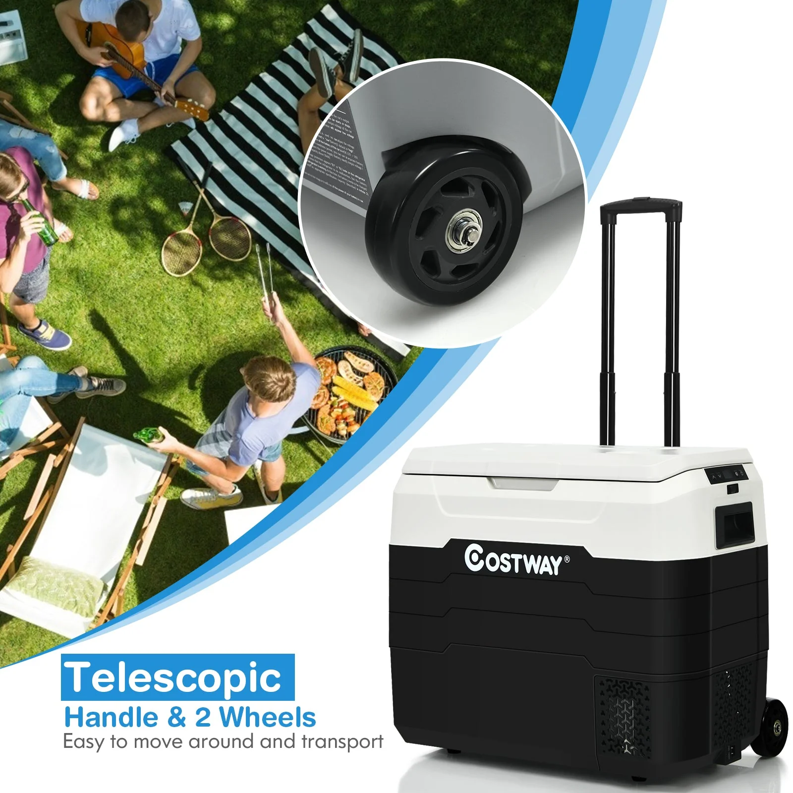 42 QT Portable Dual-Zone Car Refrigerator - Image 14
