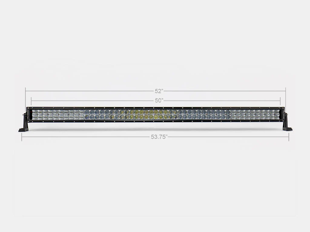 52" CURVED 5D Dual Row 5D Optic OSRAM LED Bar - Spot