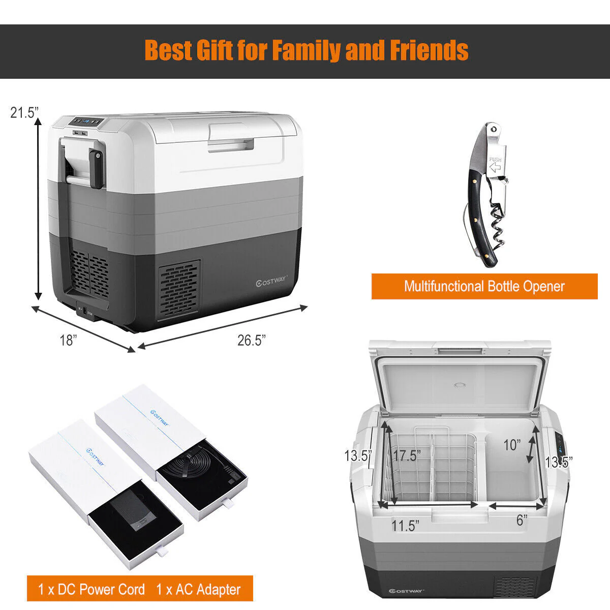 58 Quart Portable Electric Camping Car Cooler - Image 13