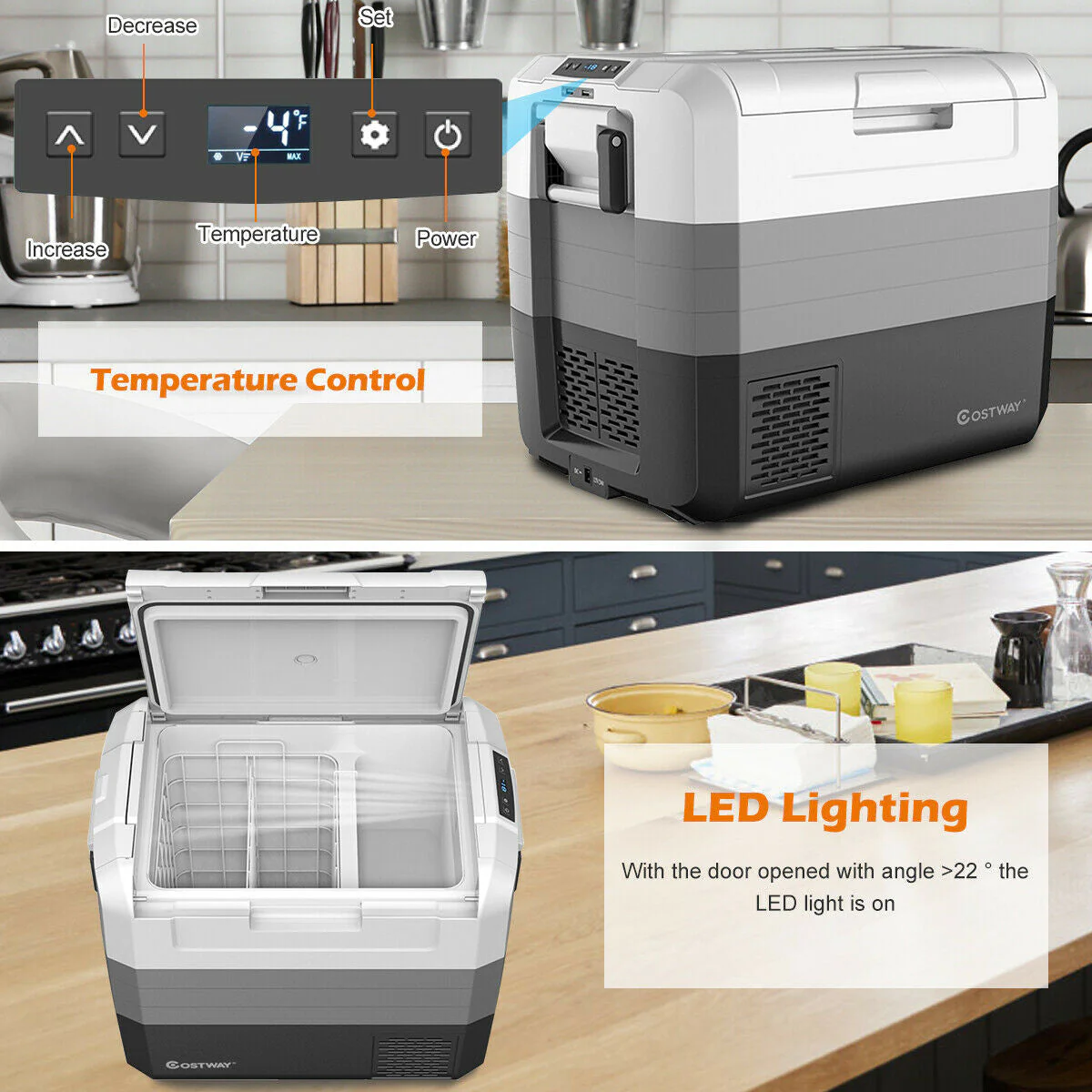 58 Quart Portable Electric Camping Car Cooler - Image 16