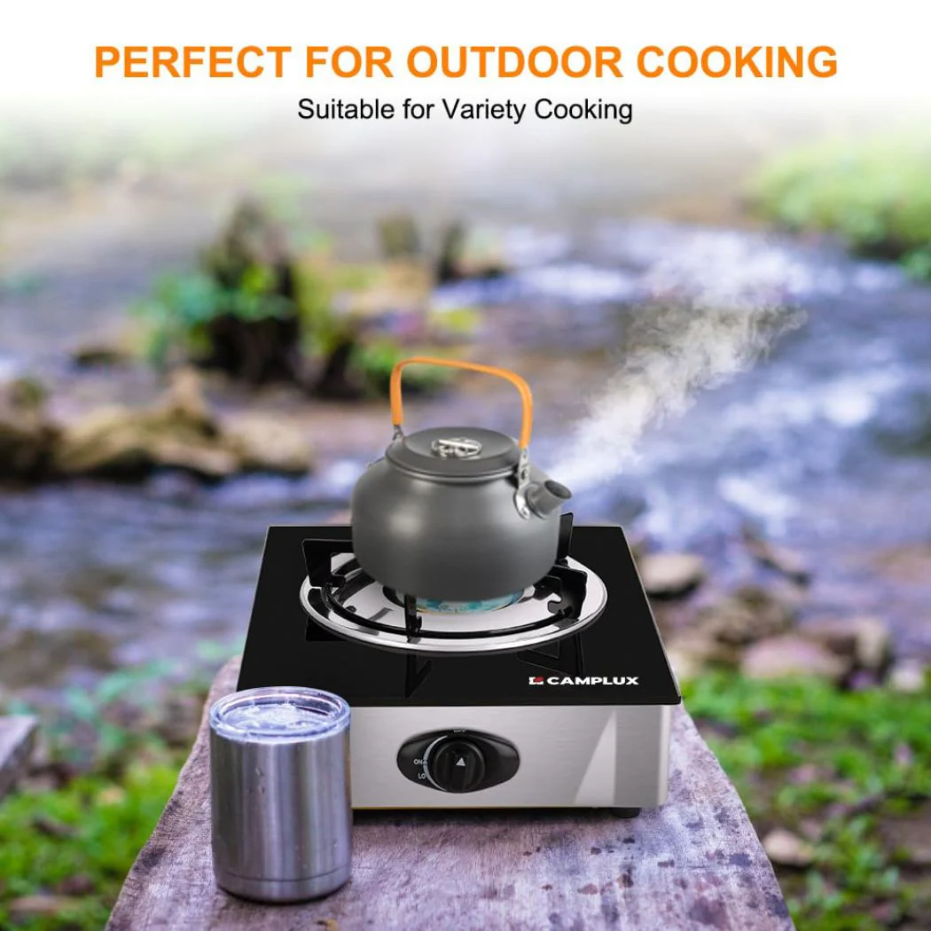 9,500 BTU Propane Single Burner Camp Stoves with Auto Ignition - Image 7