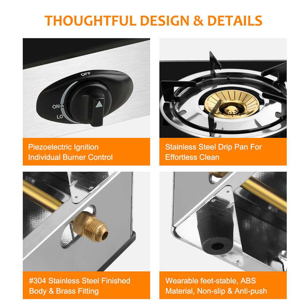 9,500 BTU Propane Single Burner Camp Stoves with Auto Ignition - Image 9