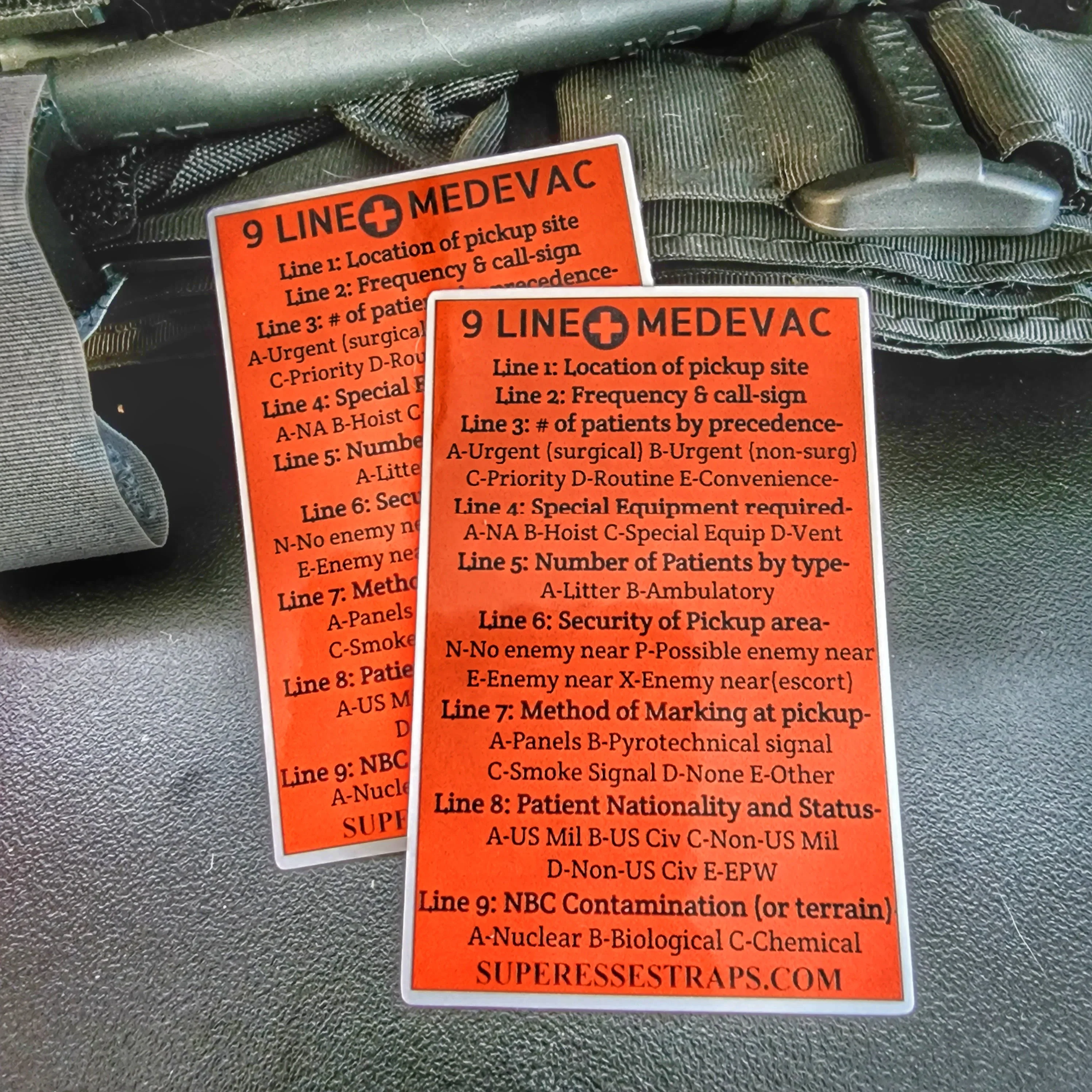 9 Line MedEvac Decal - U.S. Military Truncated Medical Evacuation Reference Sticker & CPR - Image 6