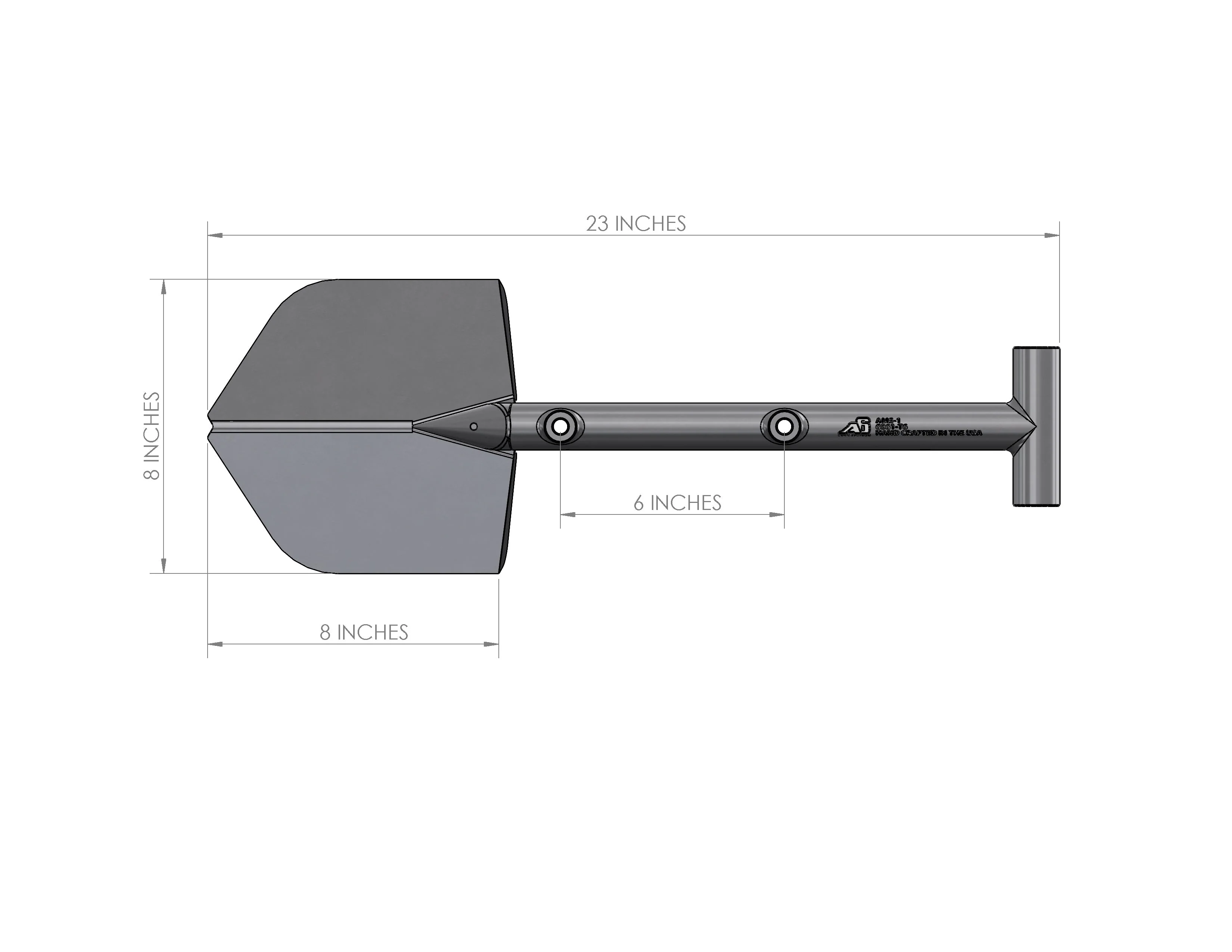 A6™ Adventure Mini Shovel (AMS-1) - Orange - Image 6