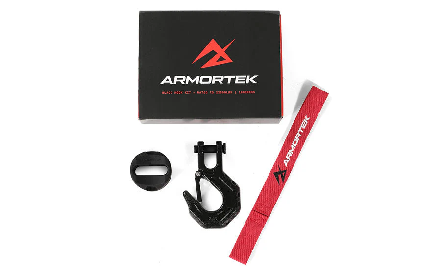 Armortek Black Hook Kit for 5/16 to 7/16" Rope - Rated 22000lbs - Image 2