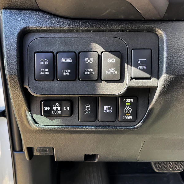 Base Switch Panel for 4 Short Switches (Tacoma Double Cab) - Image 5