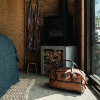 Bison Leather Weekender Duffel - Image 2