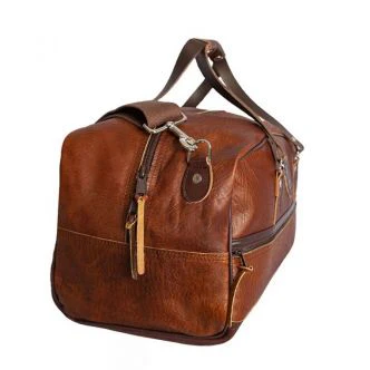 Bison Leather Weekender Duffel - Image 4