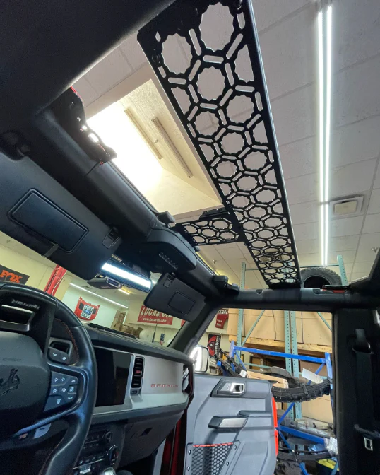 Bronco Raptor 2022 + Inside Roof Mount (across front seats with short front panel) by Adapt-A-Panel - Image 3