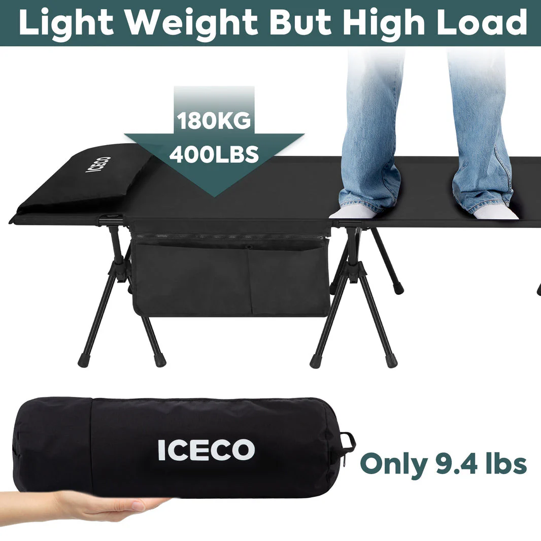Camping Cot for Adults, Folding Cot, Portable Bed Sleeping Cot | ICECO - Image 3
