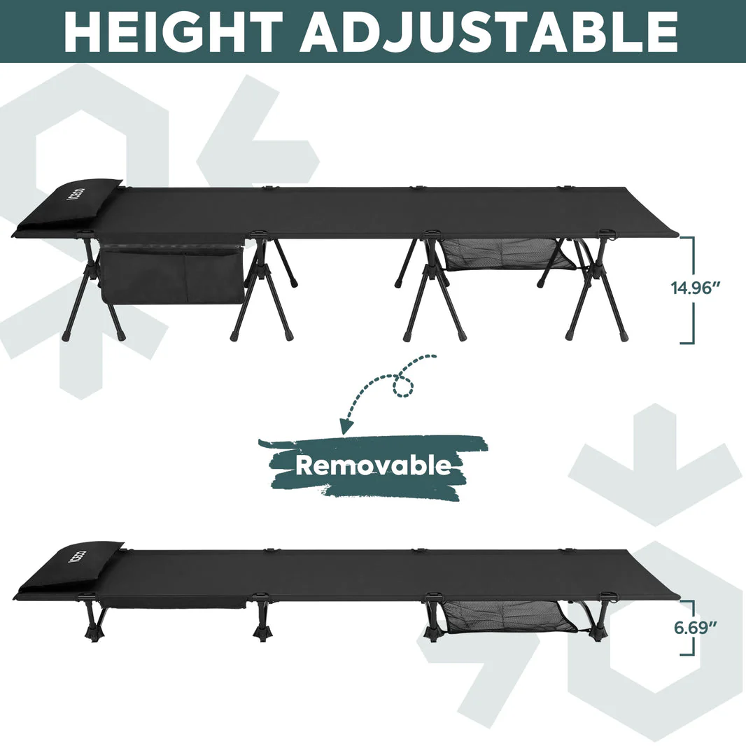 Camping Cot for Adults, Folding Cot, Portable Bed Sleeping Cot | ICECO - Image 6