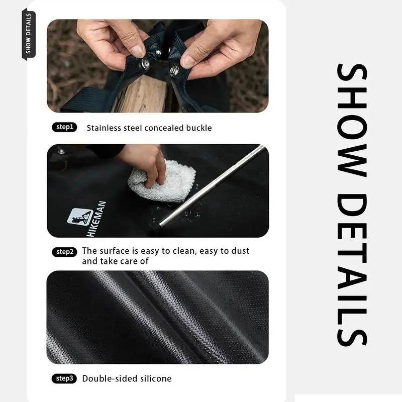 Camping Fireproof Mat Hexagonal Folding Heat Resistant Flame Retardant Insulation Pad Stove Anti Flame Padding Camping Supplies - Image 4
