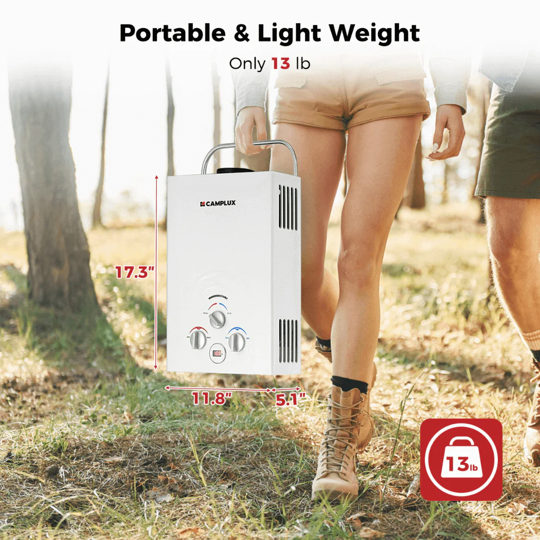 Camplux BW158 Camping Water Heater Propane - Image 4