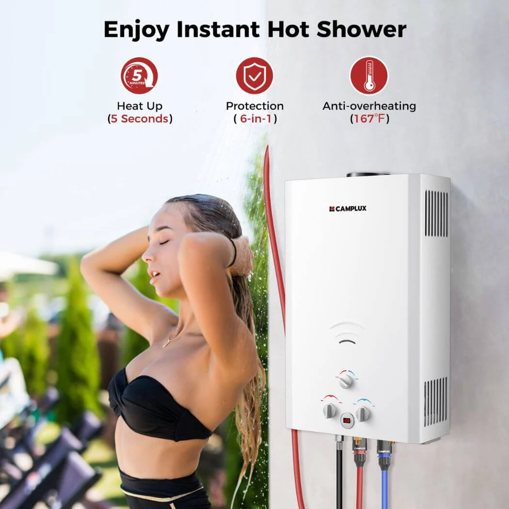 Camplux BW422 Camping Water Heater Propane - Image 4