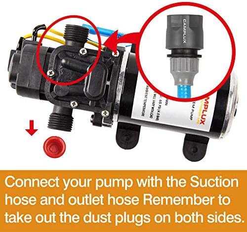 Camplux 12V  6L/Min Water Pump 65 PSI Kit - Image 3