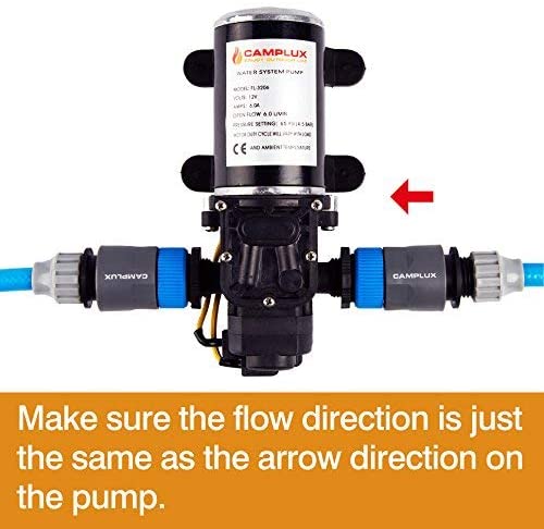 Camplux 12V  6L/Min Water Pump 65 PSI Kit - Image 4