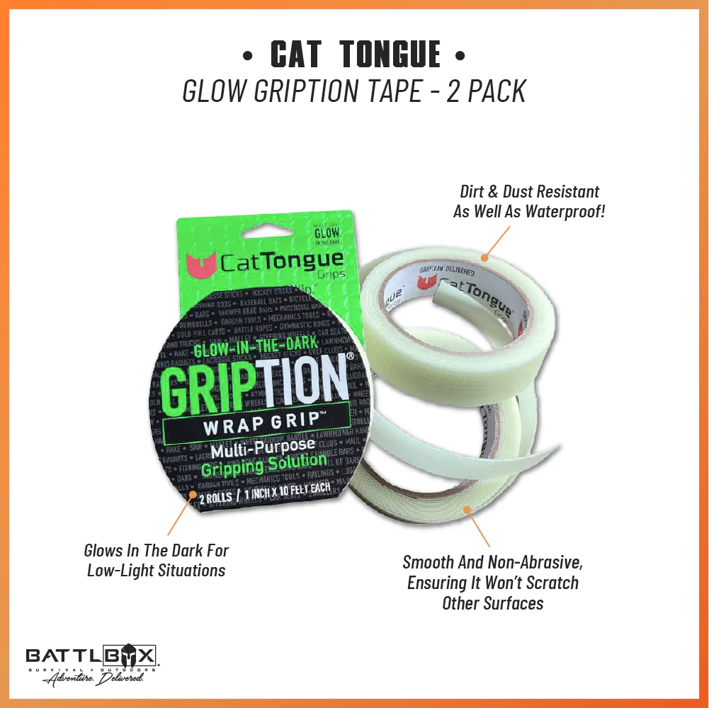Cat Tongue Glow Gription Tape - 2 pack - Image 2