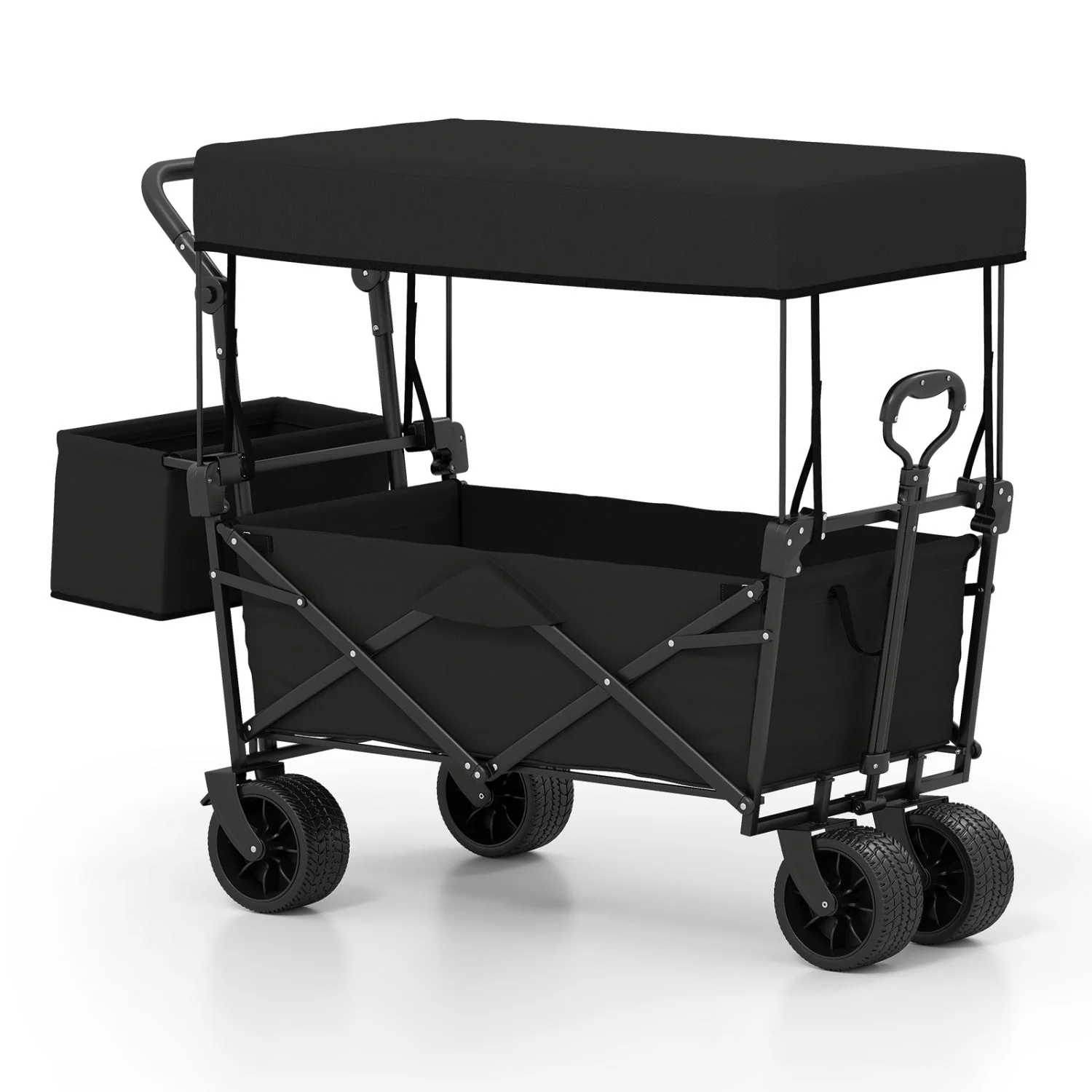 Collapsible Wagon with Removable Canopy and Detachable Storage Bag - Image 10