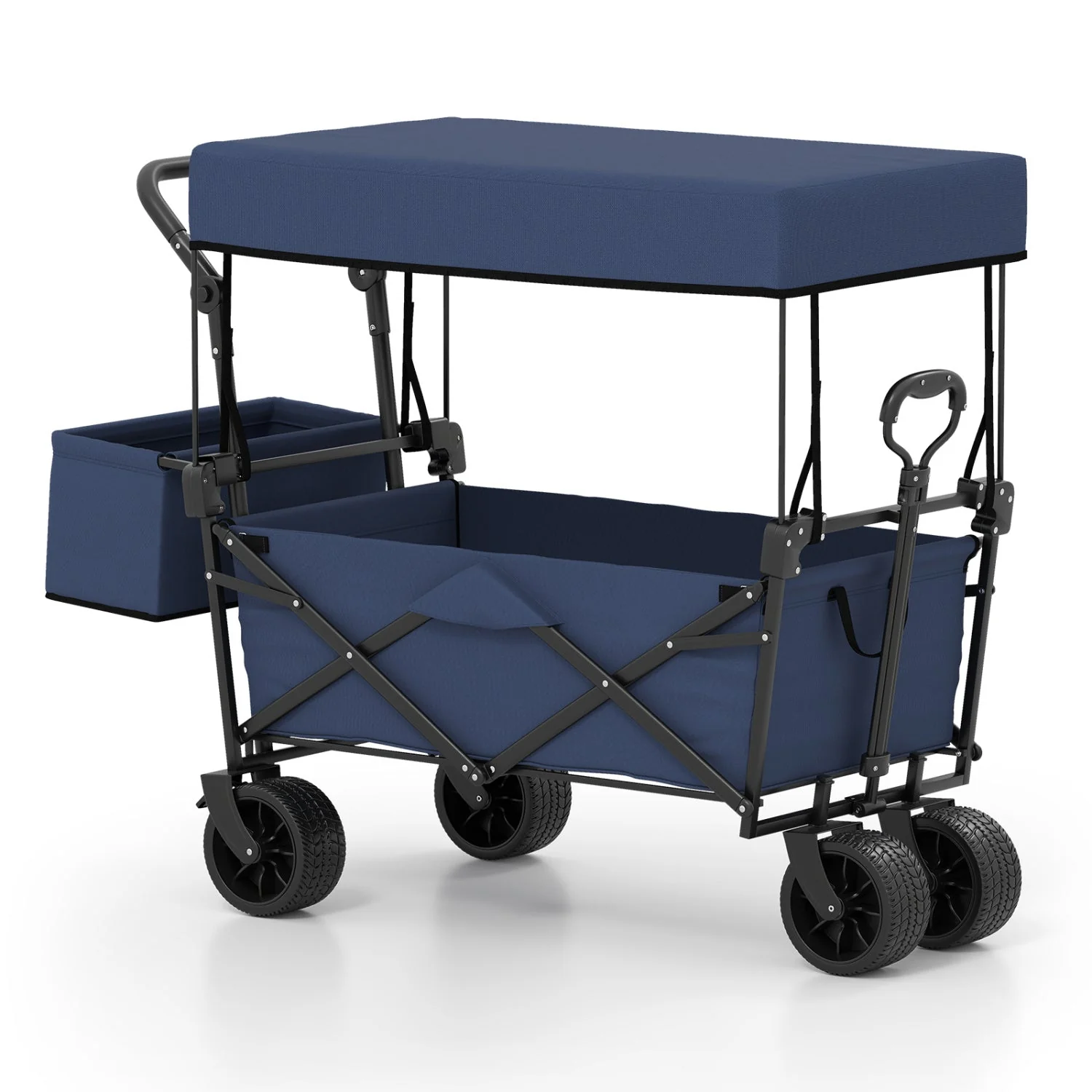Collapsible Wagon with Removable Canopy and Detachable Storage Bag - Image 2