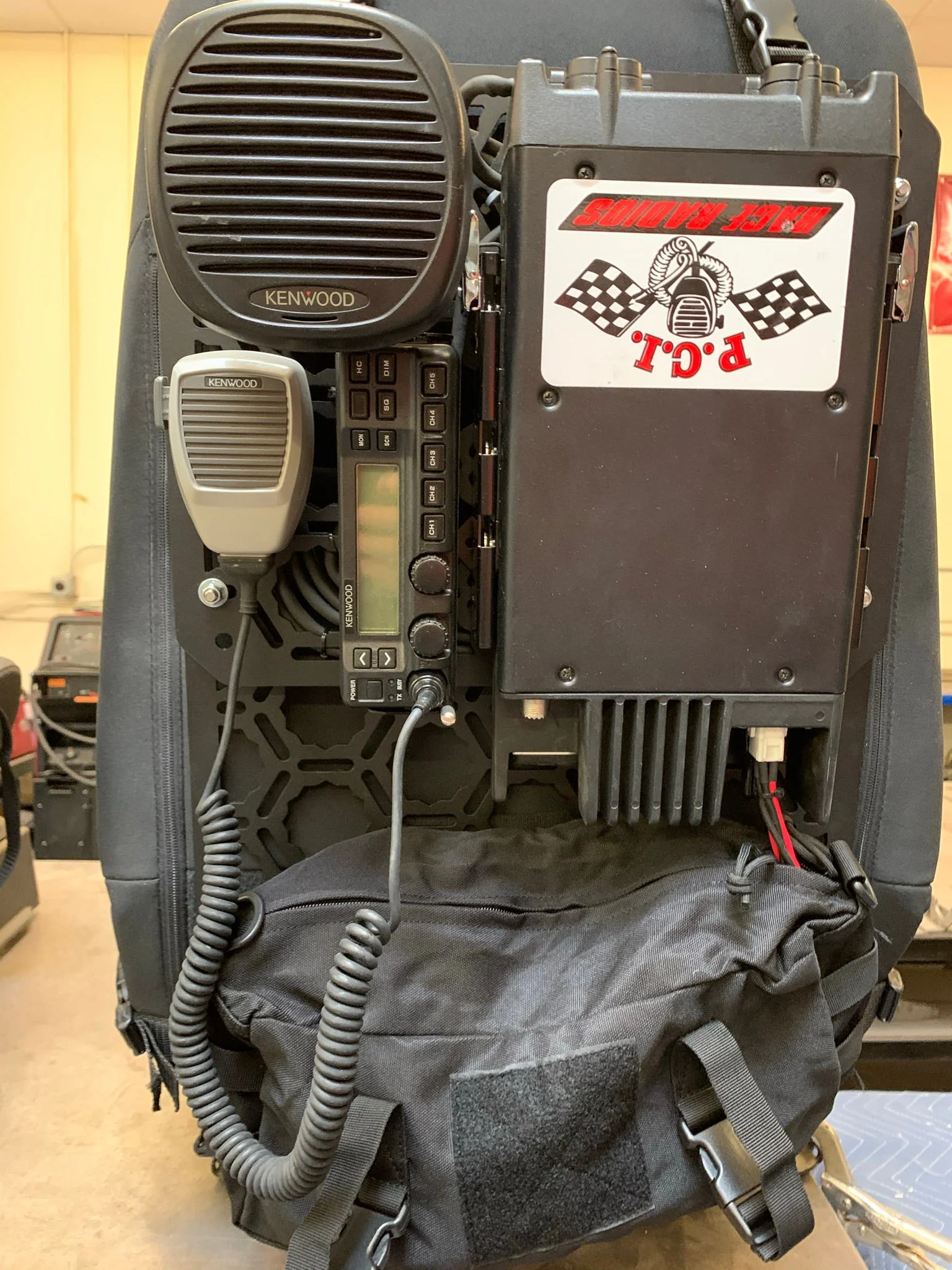 Communication Seat Back Panel Kit with Kenwood 110 watt refurbished radio kit - Image 2