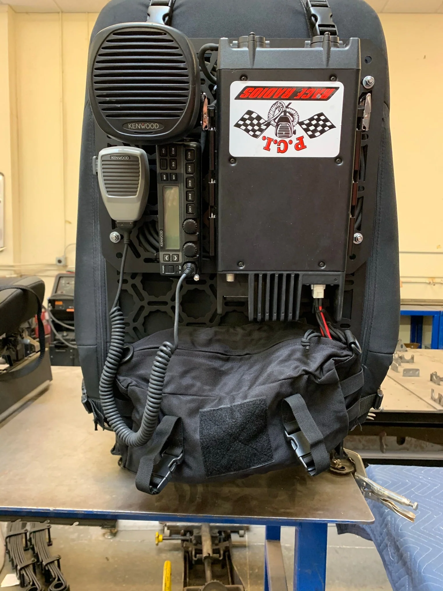 Communication Seat Back Panel Kit with Kenwood 110 watt refurbished radio kit - Image 4