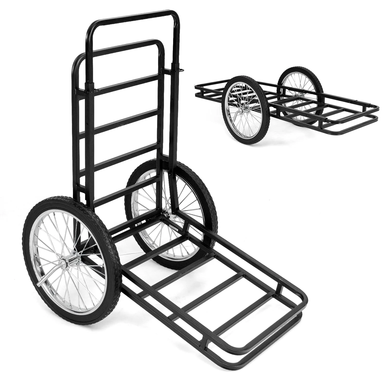 Double-Layer Deer Cart with 20 Inch Rubber Wheels - Image 8
